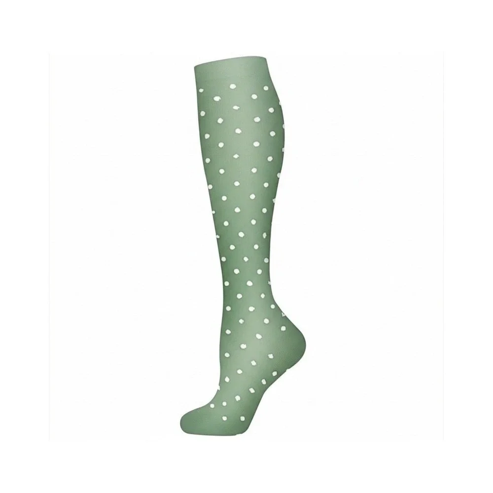 Unisex 15-20 mmHg Compression Socks L/XL‎ Knee High Medical Diamonds 2 Pack NEW
